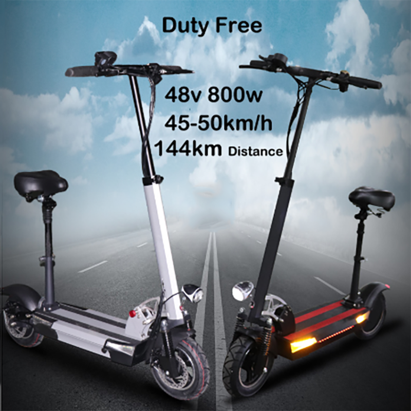 Folding Electric Scooter Wth Seat