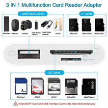 Load image into Gallery viewer, 3-in-1 SD TF USB Card Reader OTG Adapter
