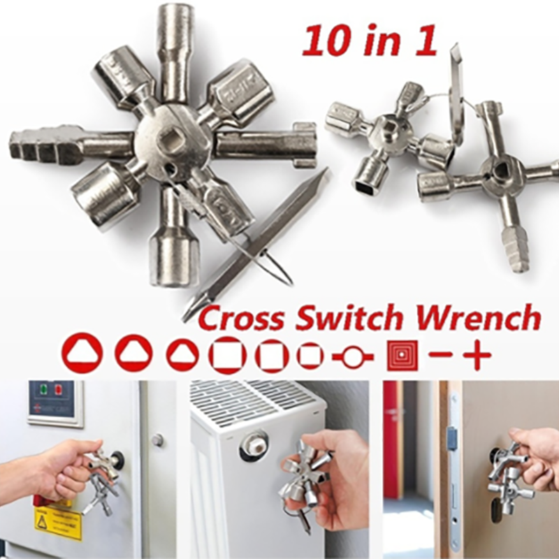 10 In1 Multifunctional Cross Switch Wrench