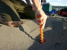 Load image into Gallery viewer, Today only $9.99 !!!! Orange Screw Ground Anchors

