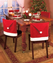 Load image into Gallery viewer, Santa Hat Christmas Chair Cover
