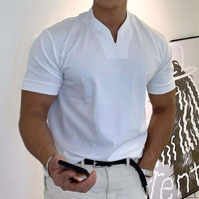 2024 Gentlemans business Short Sleeve Fitness T Shirt