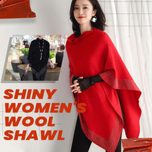 Load image into Gallery viewer, Shiny Women&#39;s Wool Shawl
