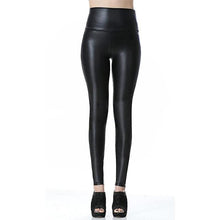 Load image into Gallery viewer, S-shaped PU Leather Leggings
