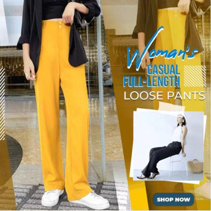 Woman's Casual Full-length Loose Pants