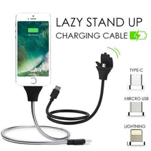 Load image into Gallery viewer, Lazy Stand Up Charging Cable
